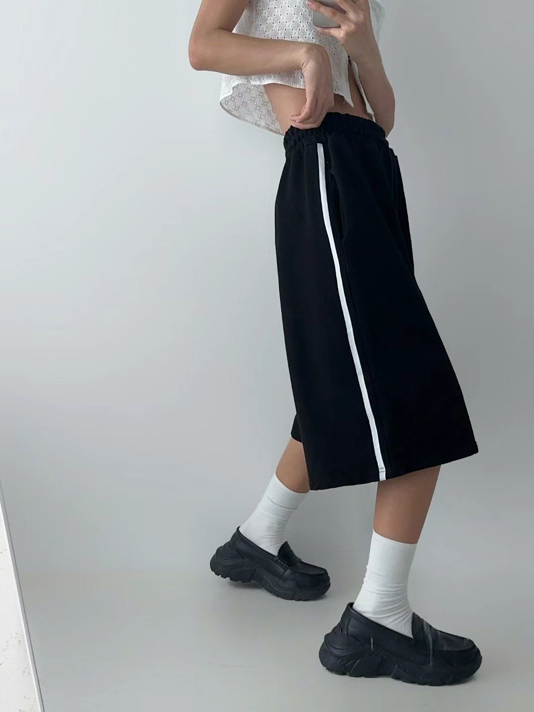 CELEB-셀럽-T東大門代購女士新品休閑熱賣人氣推薦25春夏短褲CELEB-T短褲