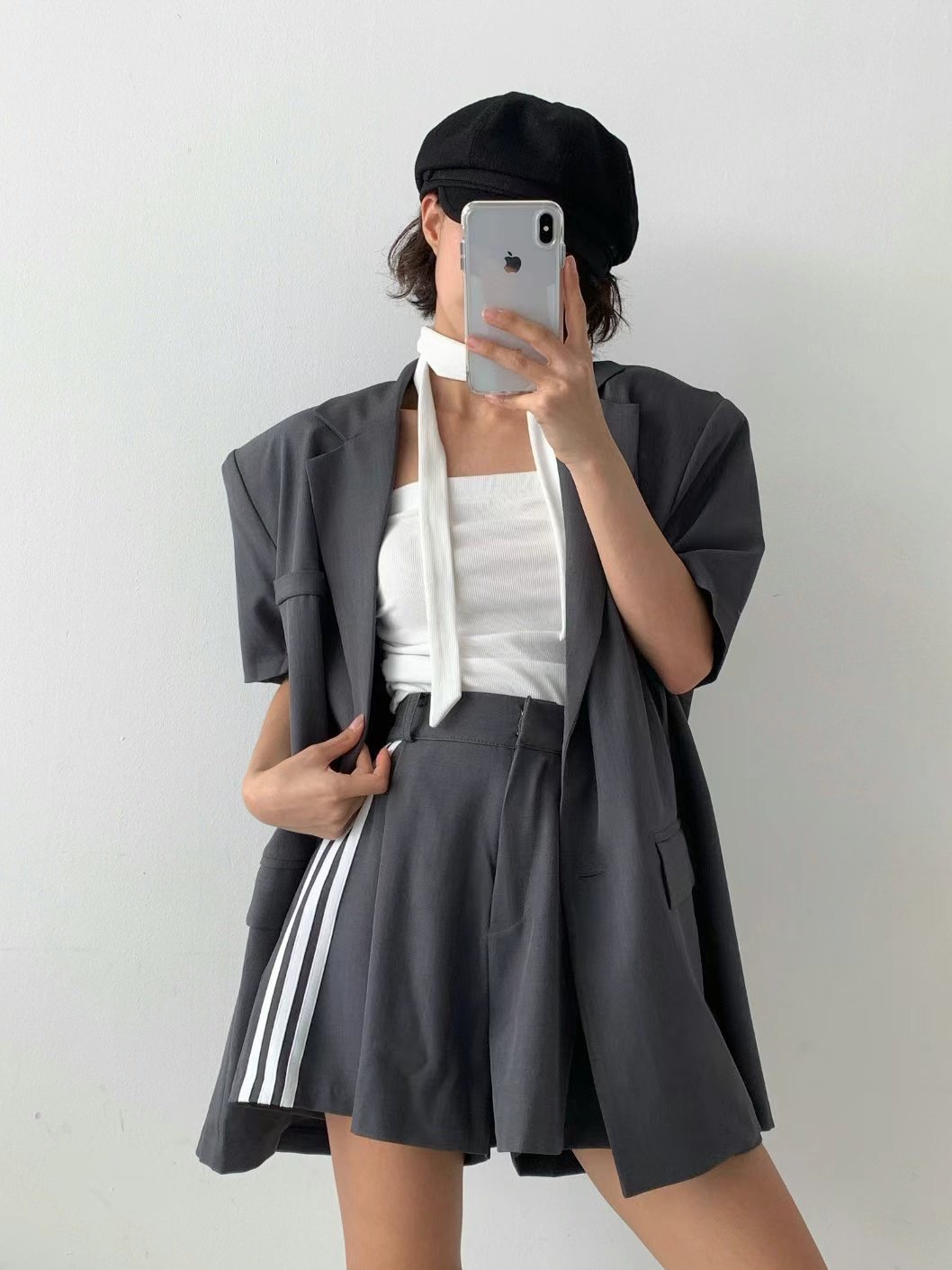 CELEB-셀럽-T東大門實拍女裝新品25春夏熱賣職業推薦短褲CELEB-T短褲