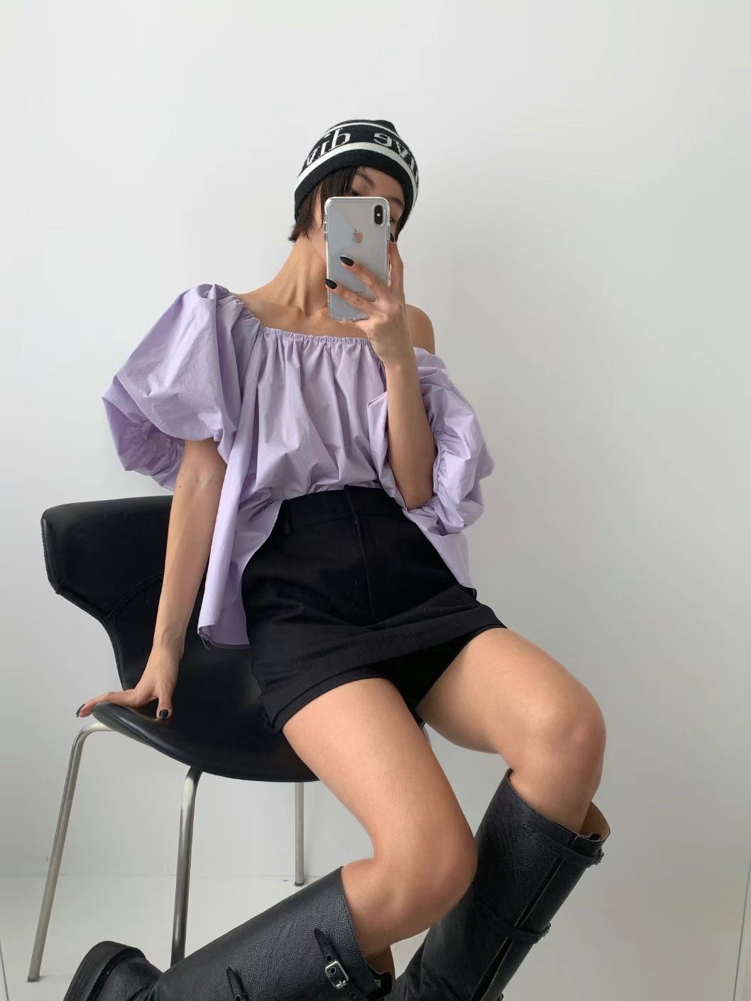 CELEB-셀럽-T韓國直郵女士新款熱賣推薦25春夏襯衫蕾絲衫CELEB-T襯衫/蕾絲衫