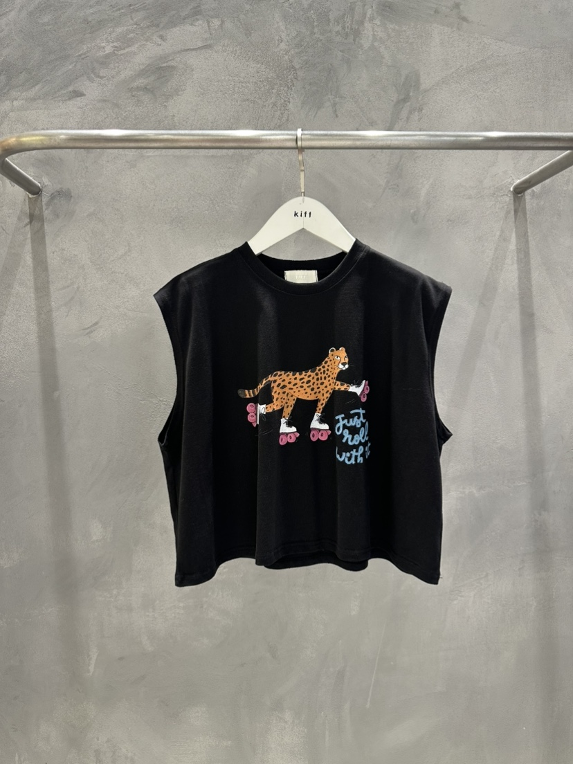 KIFF韓國直郵㊣女裝新品熱賣25春夏休閑時尚人氣推薦吊帶背心KIFF吊帶/背心圖色3