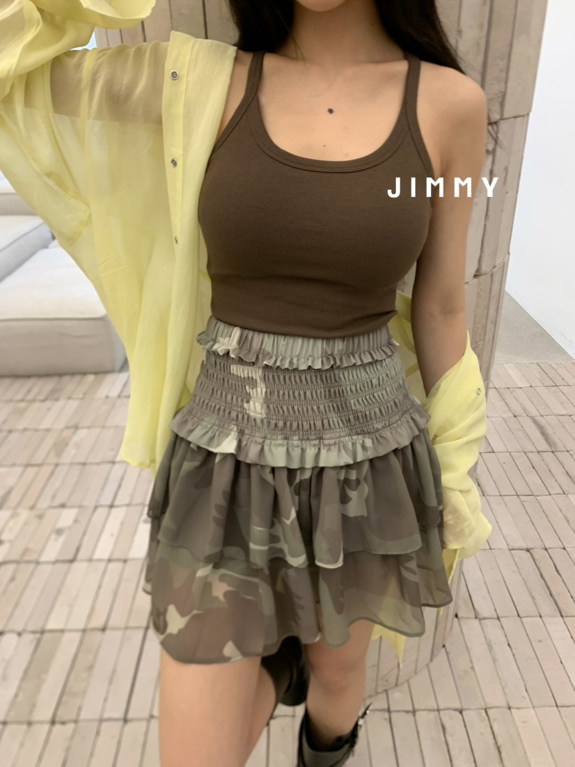 JIMMY韓國直郵㊣女裝新品25春夏熱賣時尚推薦休閑人氣短裙JIMMY/REMAKE短裙