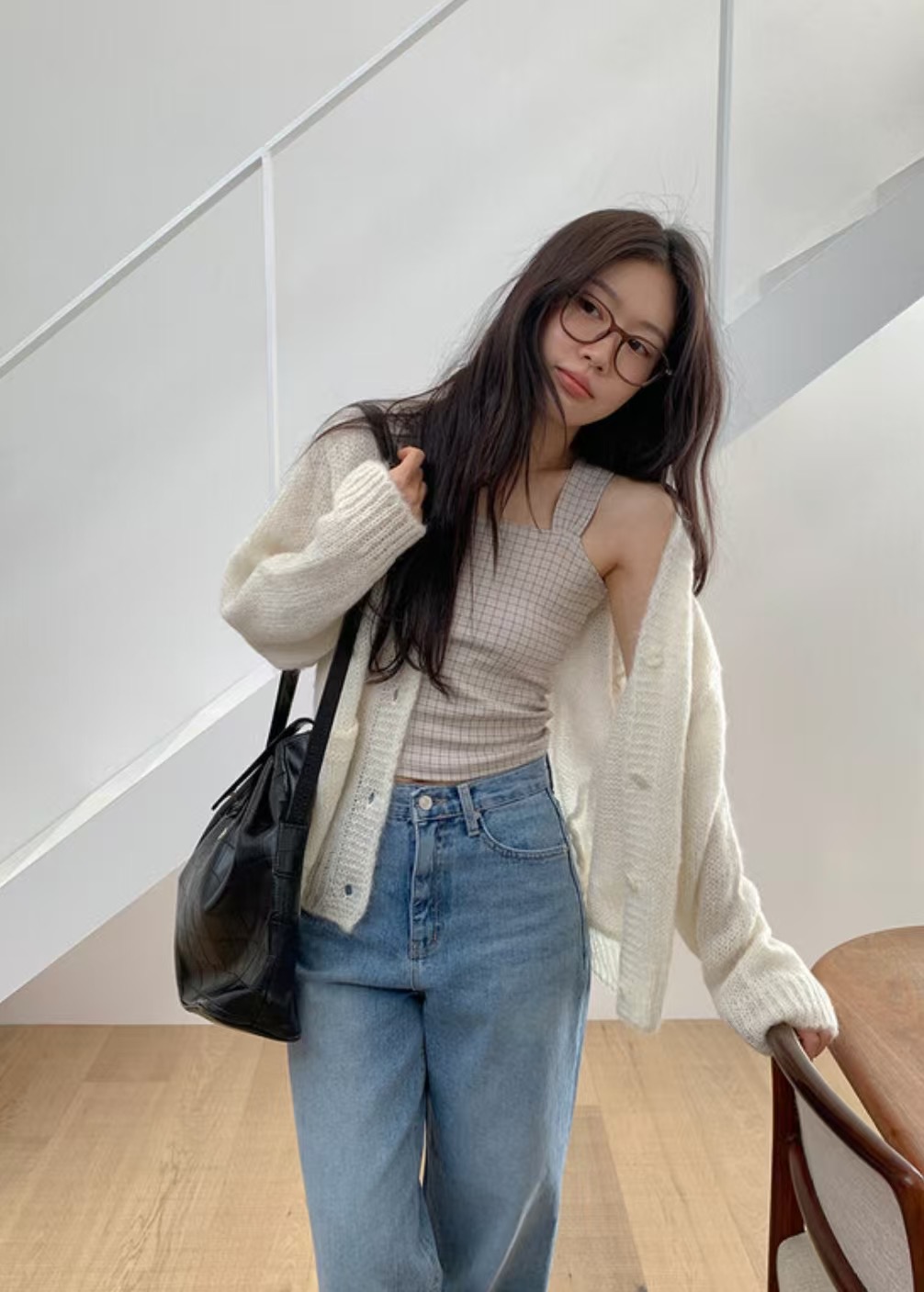 HAY KNOCK-헤이노크-OT直郵韓國代購㊣女裝新品25春夏吊帶背心HAY KNOCK-헤이노크-OT吊帶/背心