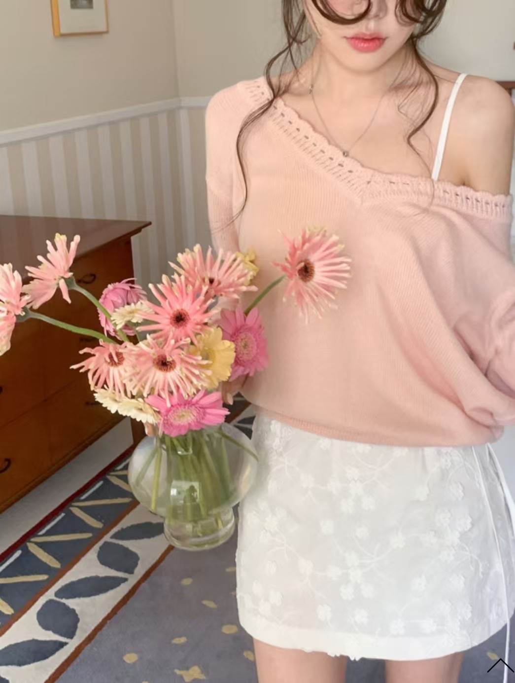 HAY KNOCK-헤이노크-OT韓國㊣直郵東大門代購女裝新款25春夏針織衫V領HAY KNOCK-헤이노크-OT針織衫