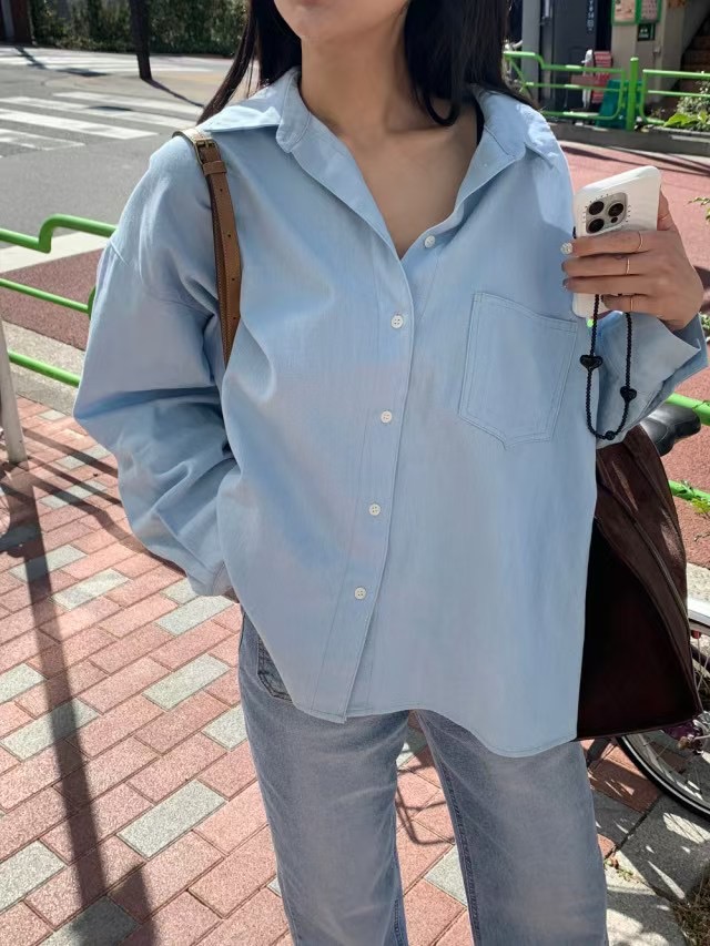 FEVER東大門實拍女裝新款真品25春夏休閑熱賣時尚襯衫蕾絲衫FEVER襯衫/蕾絲衫