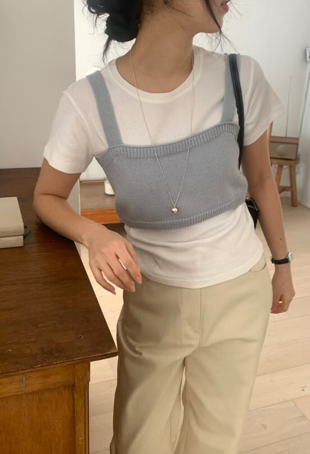 HAY KNOCK-헤이노크-OT東大門直郵女士新品人氣吊帶背心HAY KNOCK-헤이노크-OT吊帶/背心圖色4