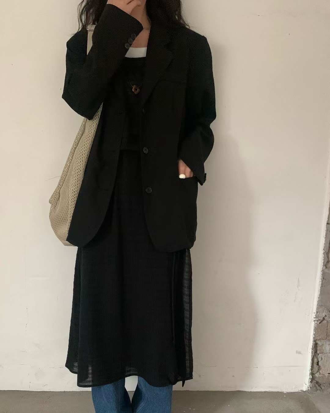 FEVER韓國代購女裝新品職業休閑推薦人氣25春夏熱賣夾克亞麻布FEVER夾克