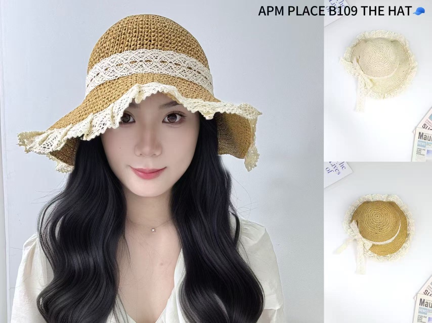 THE HAT-P東大門直郵女士新款真品熱賣25春夏職業帽子蕾絲THE HAT帽子
