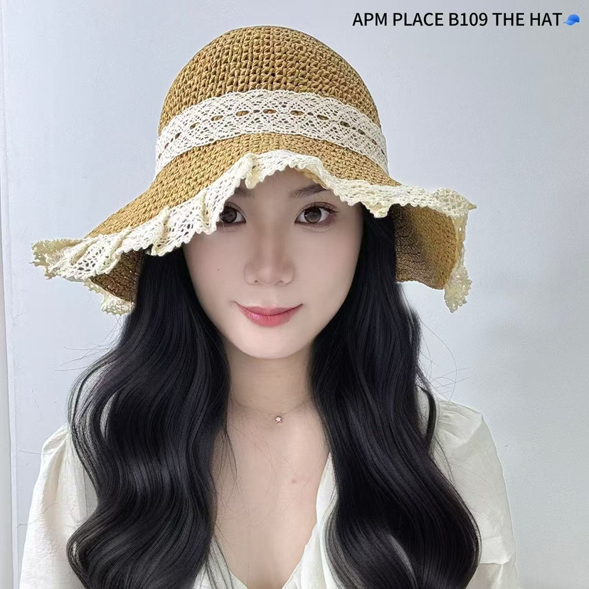 THE HAT-P東大門直郵女士新款真品熱賣25春夏職業帽子蕾絲THE HAT帽子