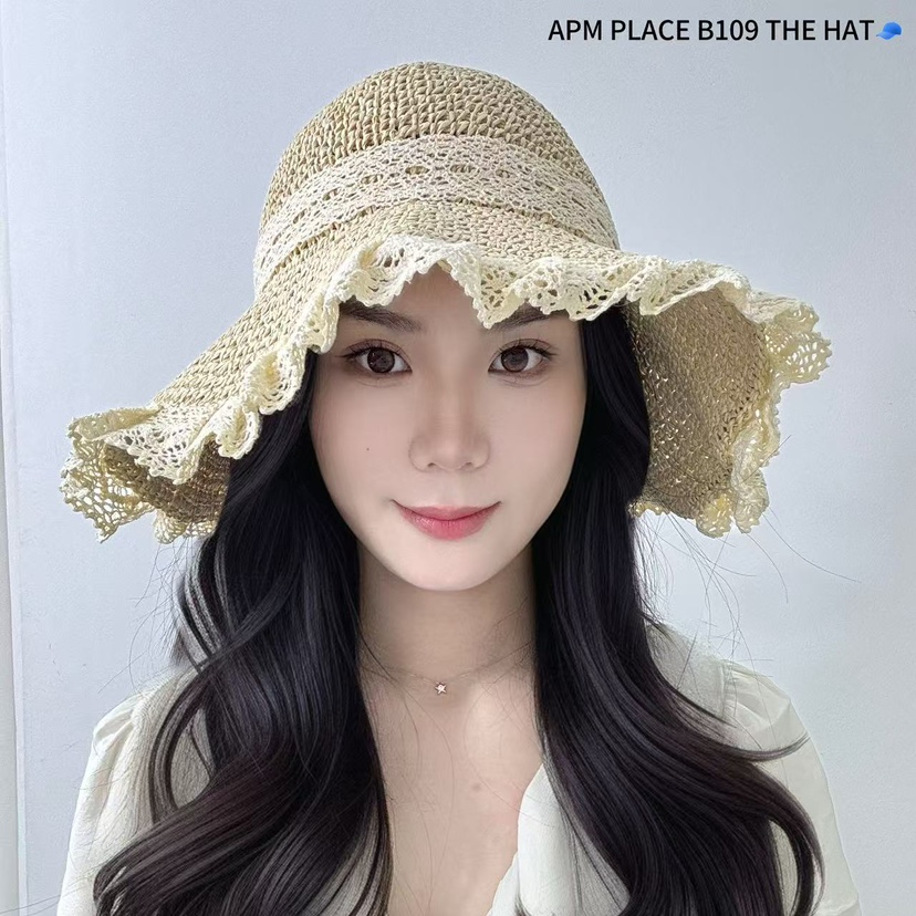 THE HAT-P東大門直郵女士新款真品熱賣25春夏職業帽子蕾絲THE HAT帽子