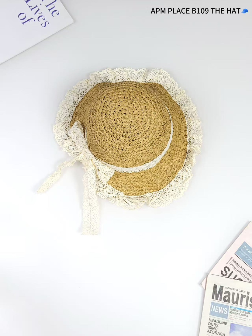 THE HAT-P東大門直郵女士新款真品熱賣25春夏職業帽子蕾絲THE HAT帽子圖色2