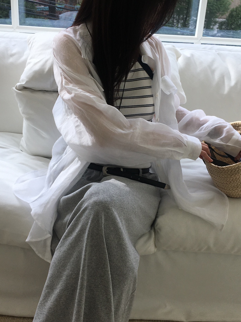 SPREAD韓國代購女士新款真品推薦職業人氣熱賣襯衫蕾絲衫亞麻SPREAD襯衫/蕾絲衫