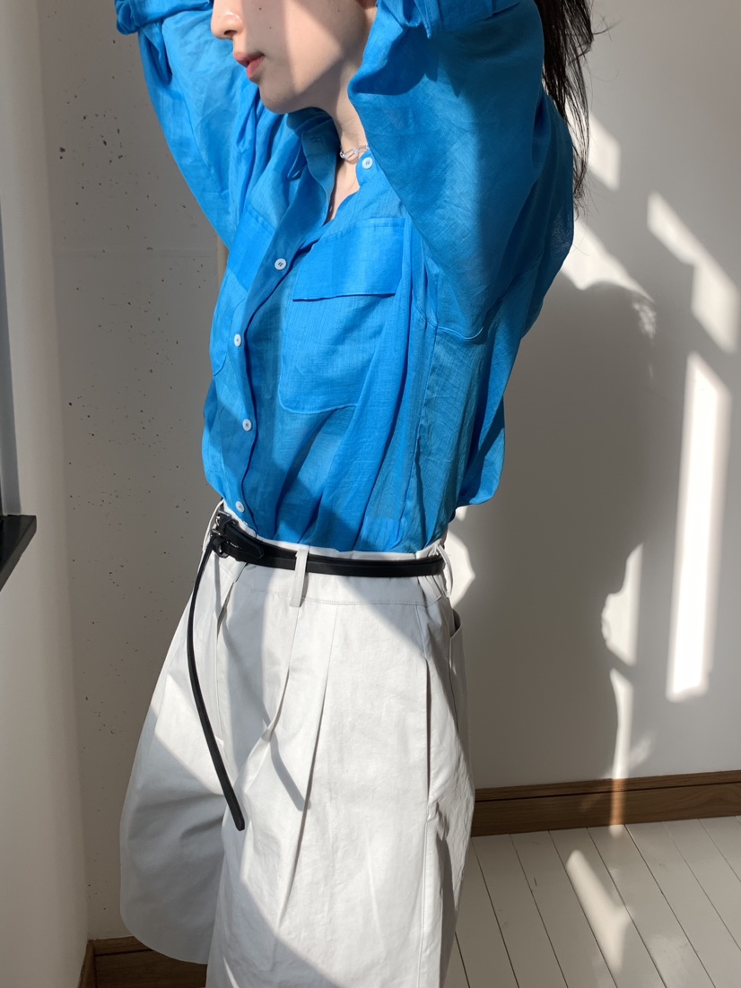 SPREAD韓國代購女士新款真品推薦職業人氣熱賣襯衫蕾絲衫亞麻SPREAD襯衫/蕾絲衫