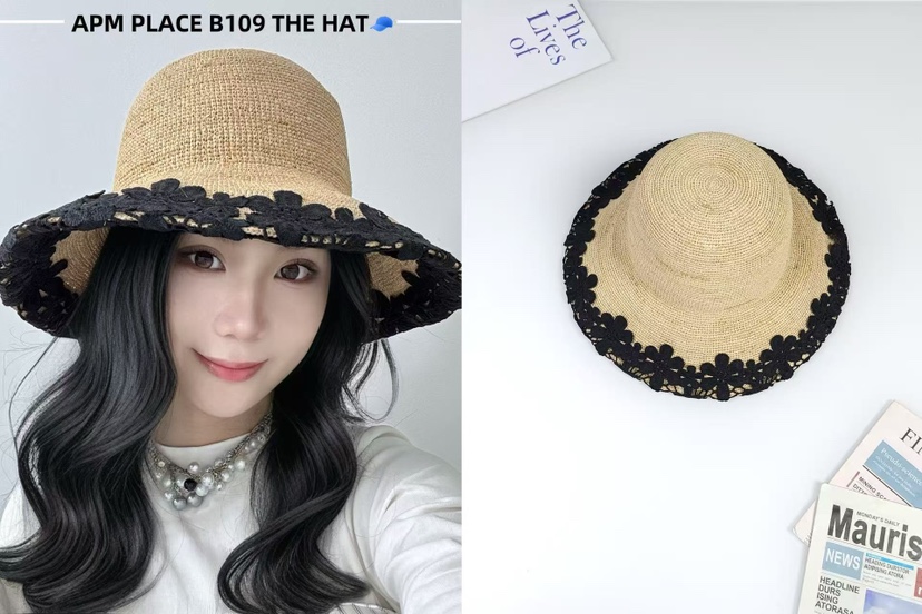 THE HAT-P東大門直郵女裝新品推薦熱賣25春夏時尚帽子蕾絲THE HAT帽子