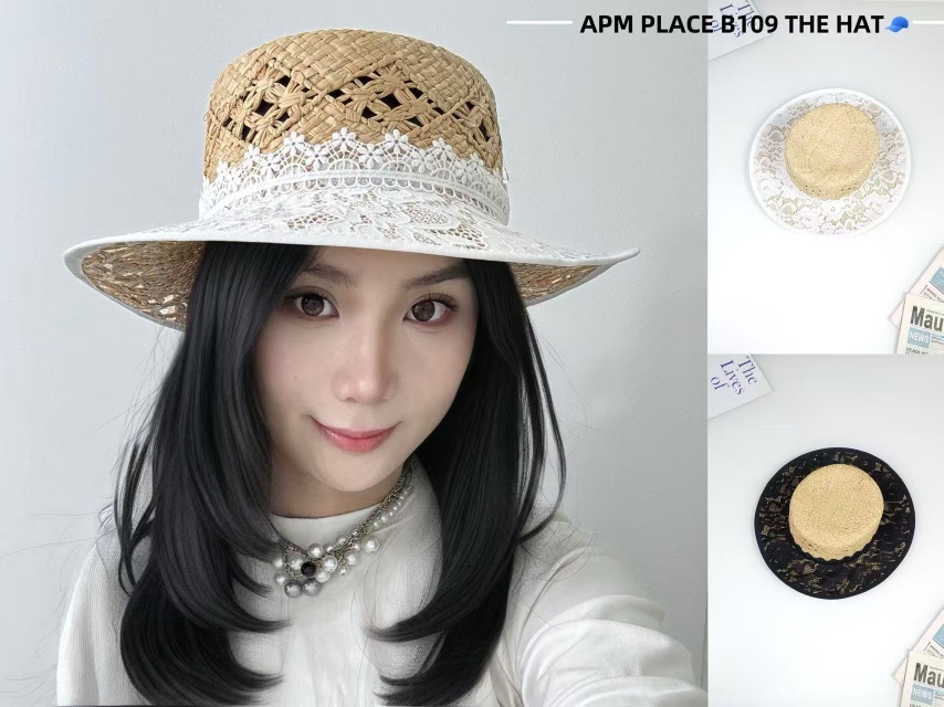 THE HAT-P東大門實拍女裝新款熱賣真品人氣25春夏帽子蕾絲THE HAT帽子