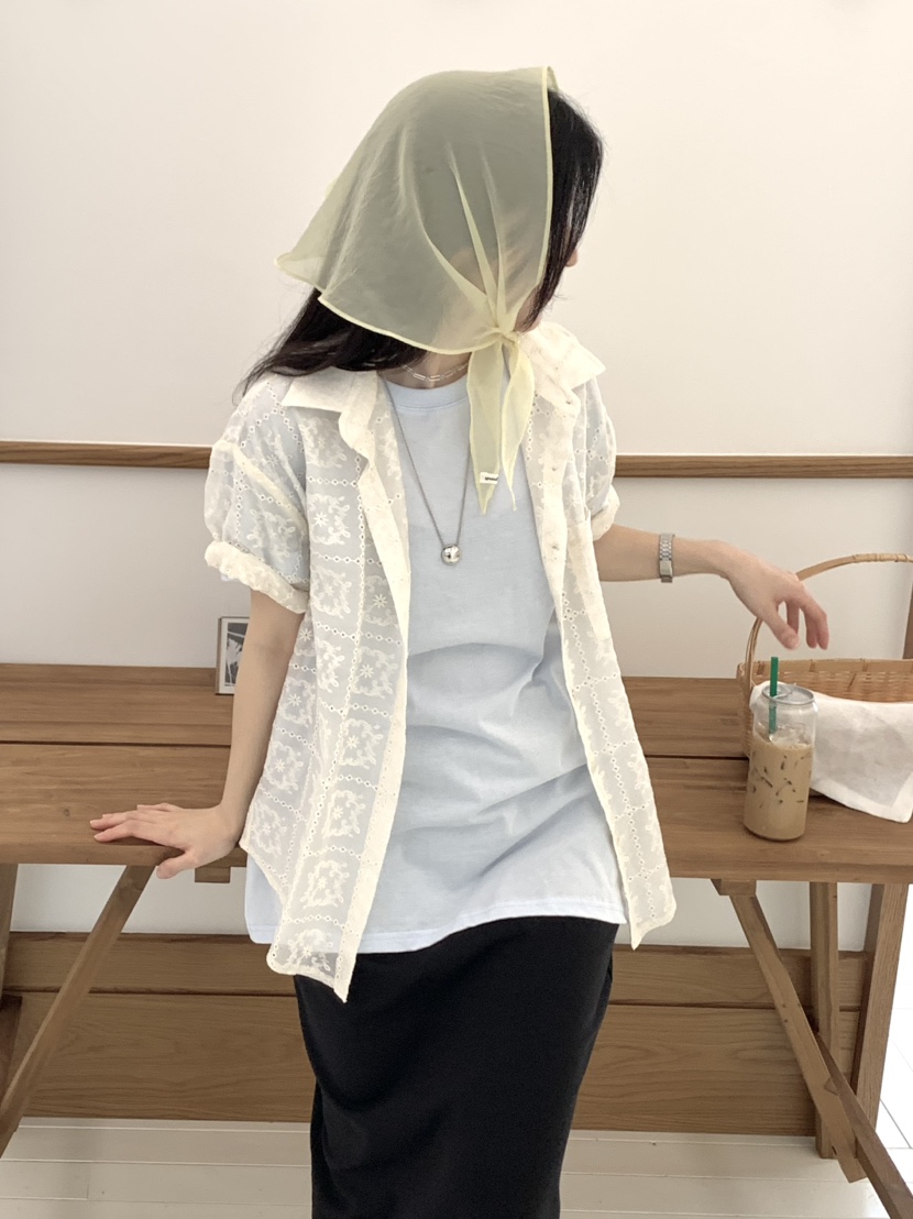 SPREAD東大門實拍女裝新款真品熱賣時尚25春夏職業襯衫蕾絲衫SPREAD襯衫/蕾絲衫