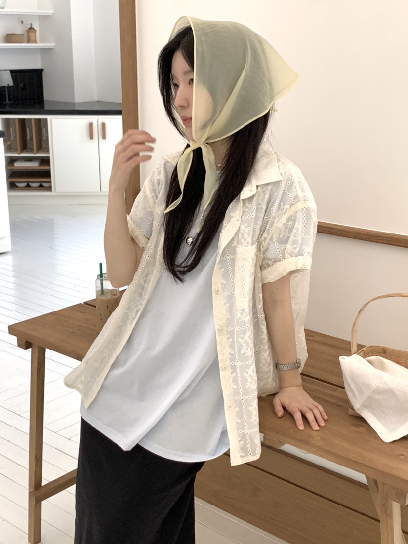 SPREAD東大門實拍女裝新款真品熱賣時尚25春夏職業襯衫蕾絲衫SPREAD襯衫/蕾絲衫