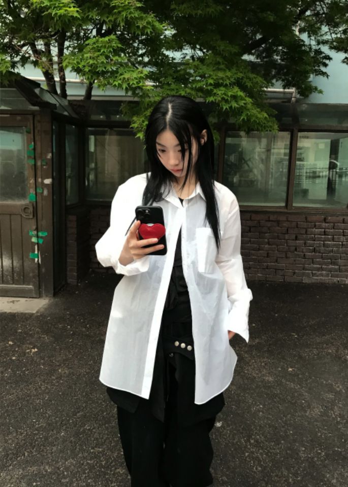 LIVE FOREVER韓國直郵女士新品25春夏熱賣職業人氣襯衫蕾絲衫LIVE FOR_EVER襯衫/蕾絲衫