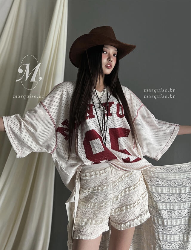 OURWAVE/OUR ROOM韓國代購女裝新品25春夏人氣時尚真品T恤Our Wave/Our RoomT恤