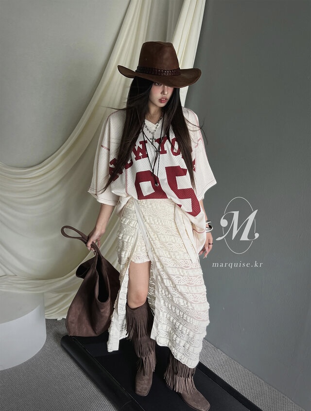 OURWAVE/OUR ROOM韓國代購女裝新品25春夏人氣時尚真品T恤Our Wave/Our RoomT恤