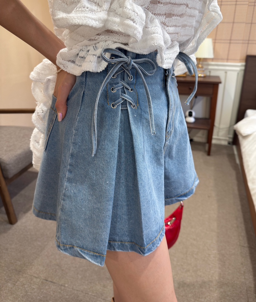 DENVER韓國直郵女士新品人氣25春夏職業真品時尚短褲兩件套DENVER短褲