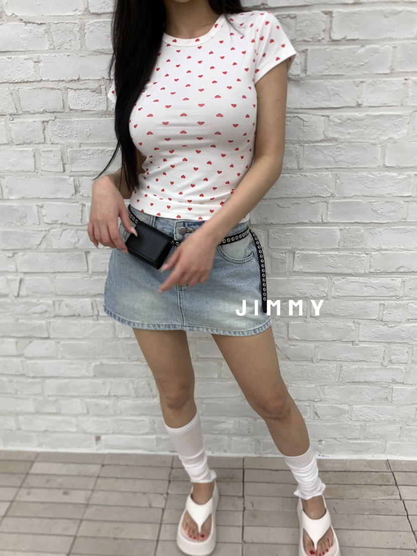 JIMMY東大門實拍女士新品25春夏真品熱賣休閑推薦時尚職業T恤JIMMY/REMAKET恤