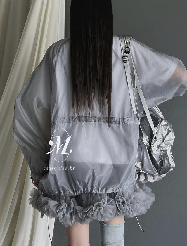 OURWAVE/OUR ROOM東大門代購女士新款職業人氣25春夏夾克透明Our Wave/Our Room夾克