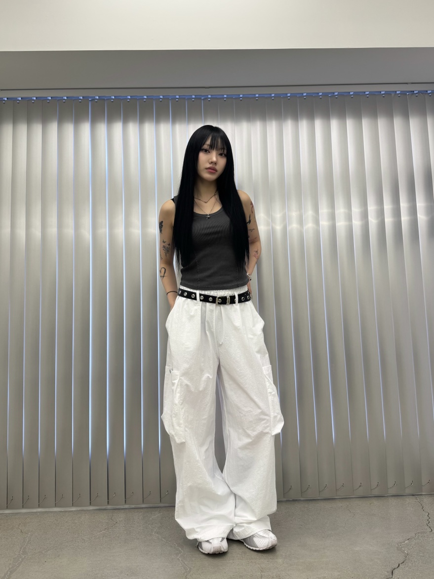 SEEOT韓國直郵女士新款推薦熱賣真品休閑褲工裝褲尼龍套裝腰帶GGD休閑褲
