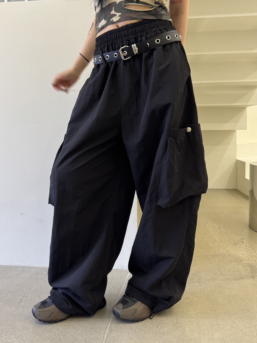 SEEOT韓國直郵女士新款推薦熱賣真品休閑褲工裝褲尼龍套裝腰帶GGD休閑褲