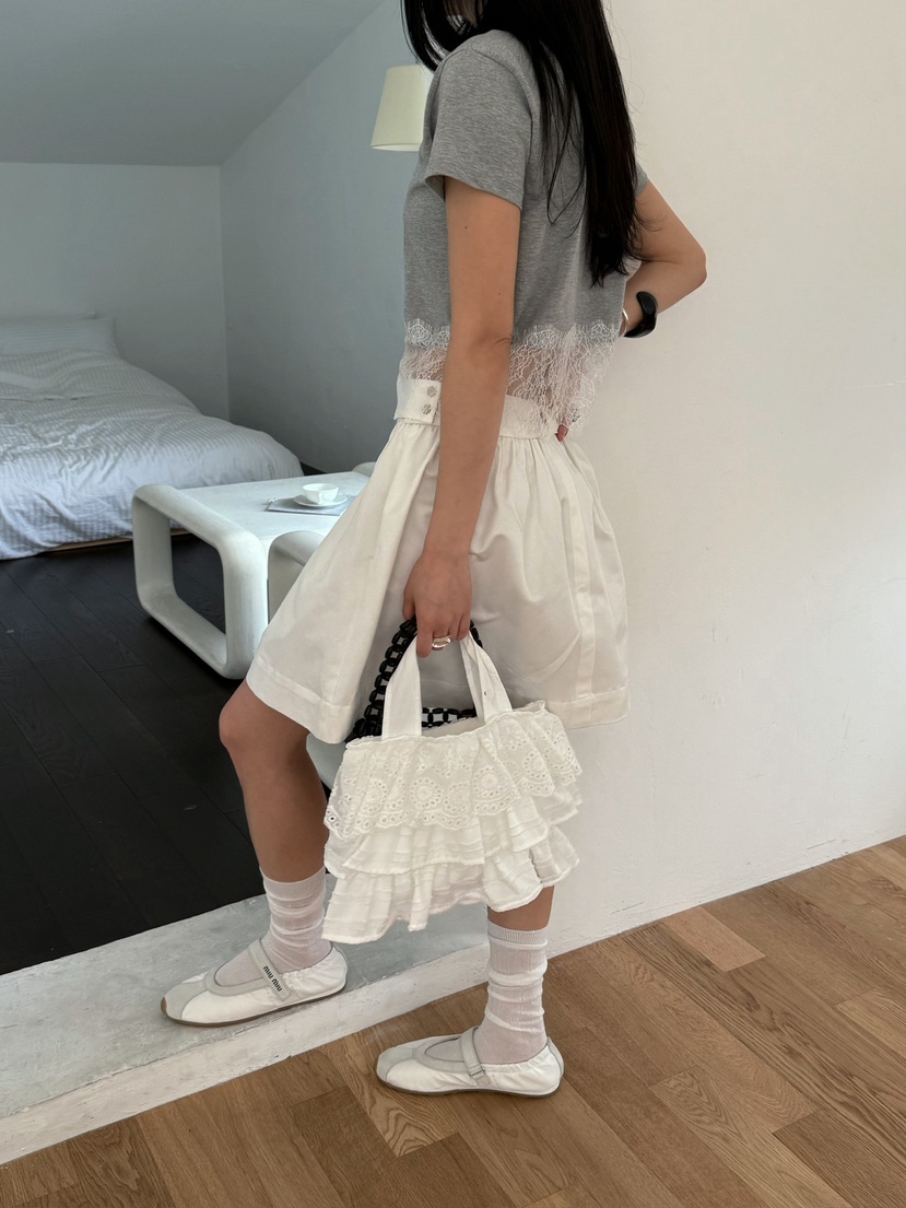 JADEMARKET東大門代購女裝新款推薦25春夏職業真品短裙口袋JADE MARKET短裙
