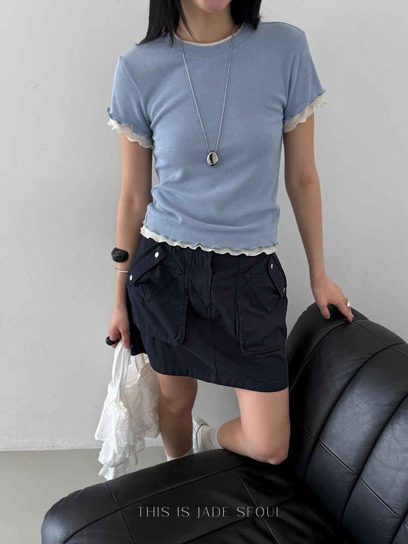 JADEMARKET東大門實拍女裝新品人氣熱賣休閑25春夏職業短裙JADE MARKET短裙圖色2