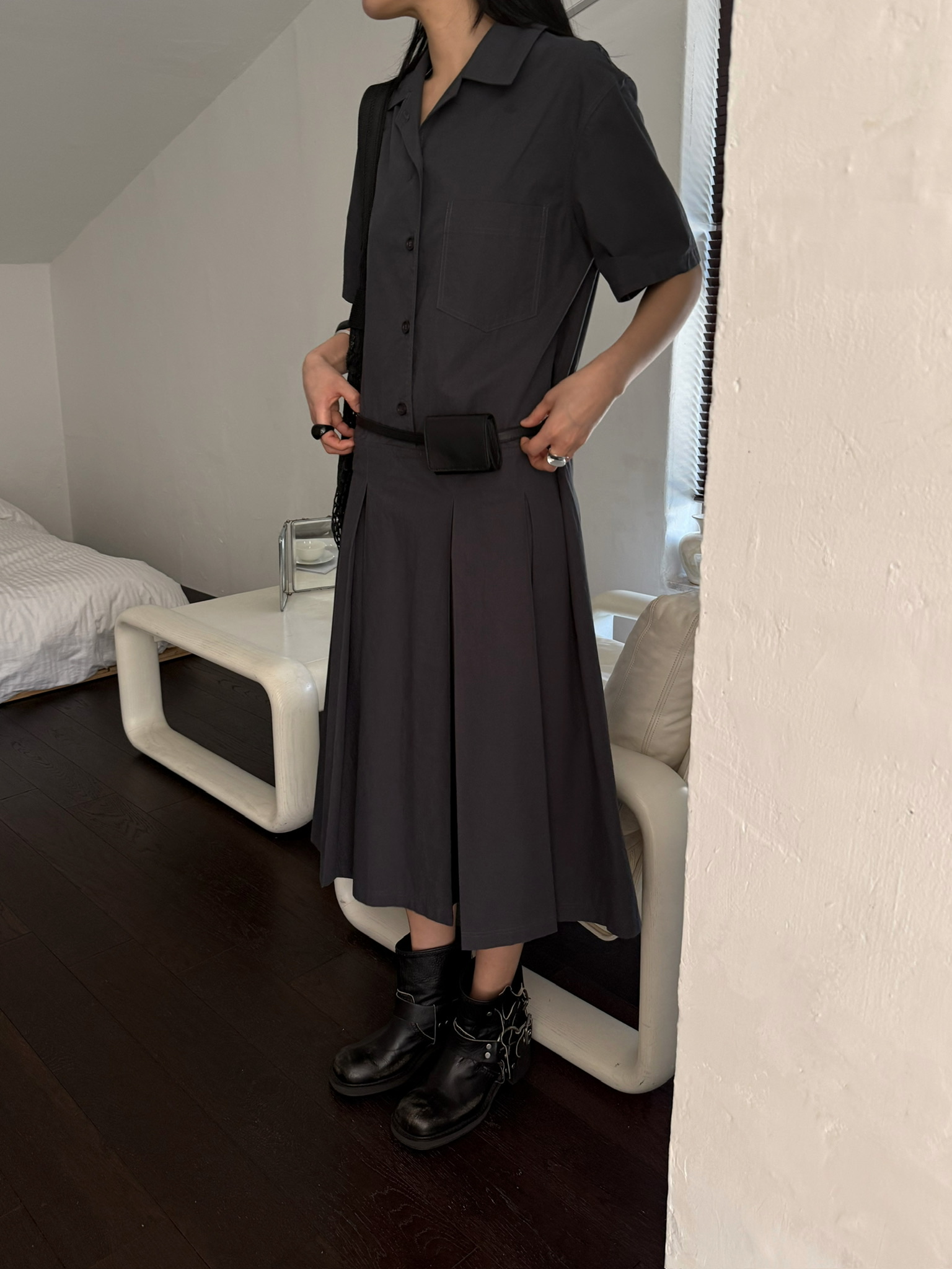 JADEMARKET東大門直郵女士新品真品時尚人氣休閑25春夏連衣裙JADE MARKET連衣裙