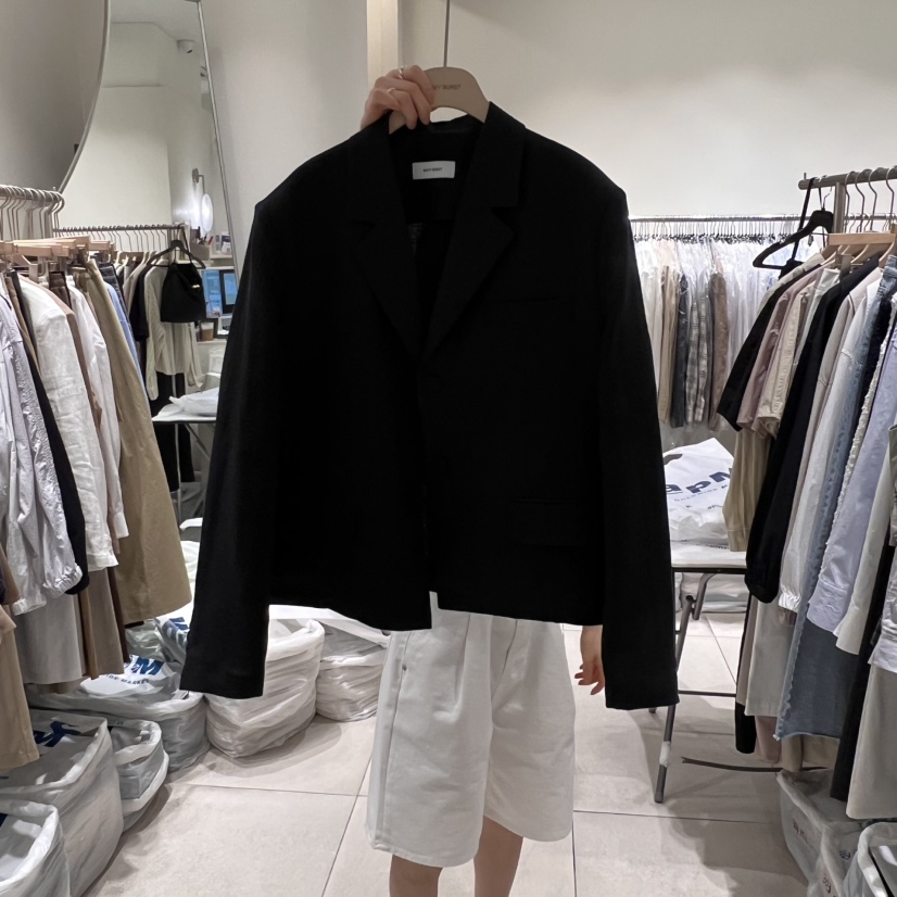 NAVYBURST韓國直郵㊣女裝新品25春夏熱賣人氣推薦夾克亞麻布NAVY BURST夾克圖色3