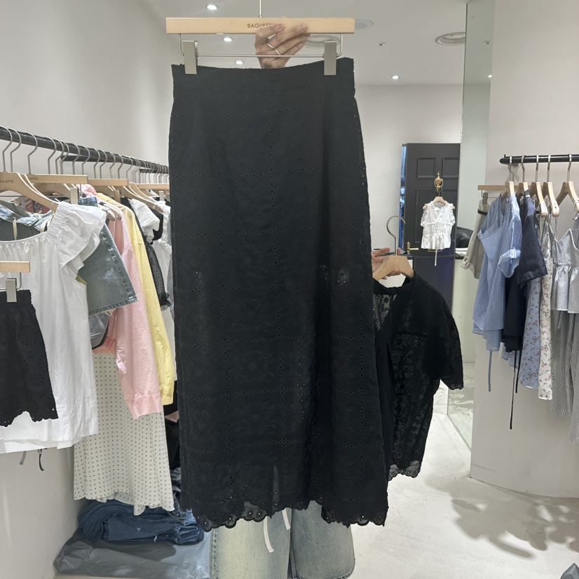 BAGUETTE韓國直郵㊣女裝新品時尚熱賣推薦人氣休閑25春夏長裙BAGUETTE長裙圖色2