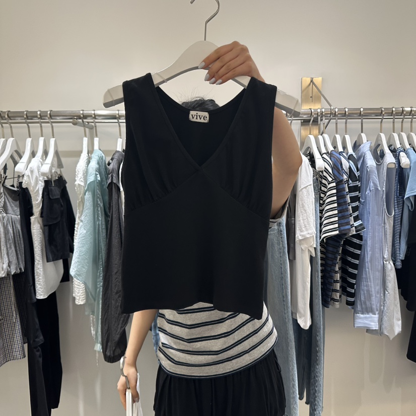 VIVE直郵韓國代購㊣女裝新品休閑時尚25春夏推薦熱賣吊帶背心VIVE吊帶/背心圖色2