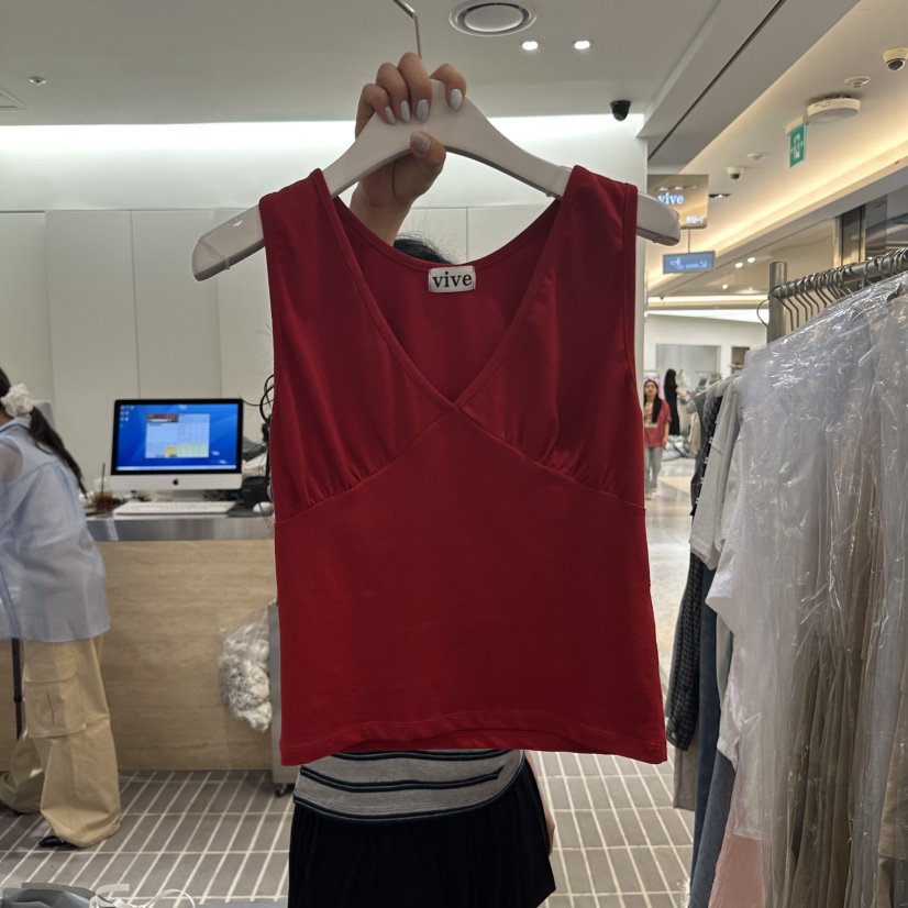 VIVE直郵韓國代購㊣女裝新品休閑時尚25春夏推薦熱賣吊帶背心VIVE吊帶/背心圖色3