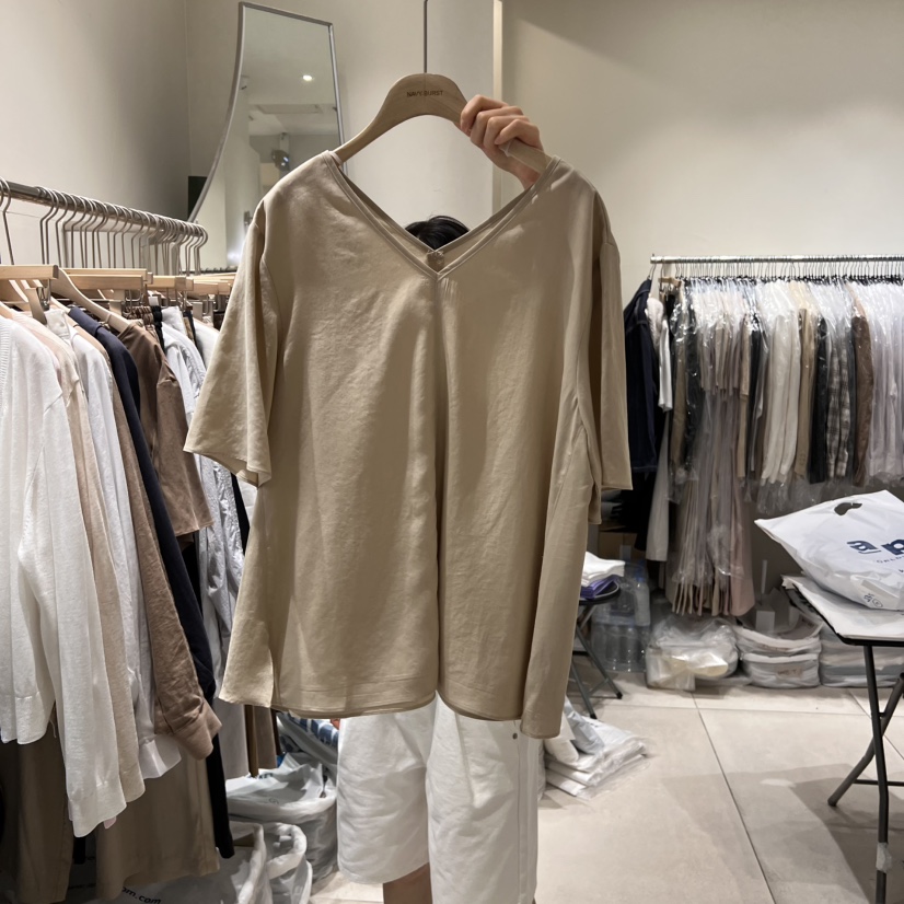 NAVYBURST韓國代購女士新品休閑職業25春夏時尚真品襯衫蕾絲衫NAVY BURST襯衫/蕾絲衫圖色1
