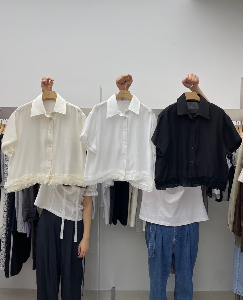 SPECIAL韓國代購女裝新品時尚熱賣休閑職業真品25春夏襯衫蕾絲衫SPECIAL襯衫/蕾絲衫