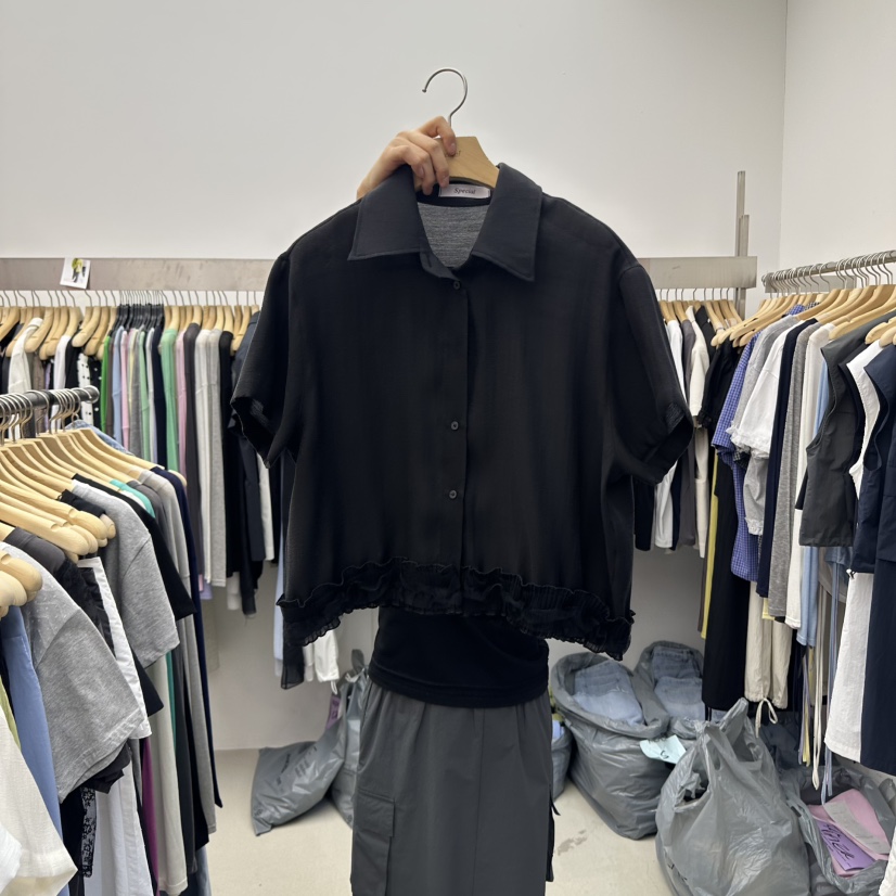 SPECIAL韓國代購女裝新品時尚熱賣休閑職業真品25春夏襯衫蕾絲衫SPECIAL襯衫/蕾絲衫圖色3