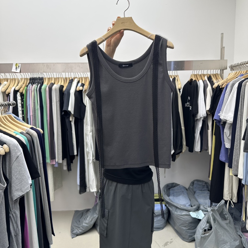 SPECIAL東大門代購女裝新品休閑人氣真品時尚推薦25春夏吊帶背心SPECIAL吊帶/背心圖色4