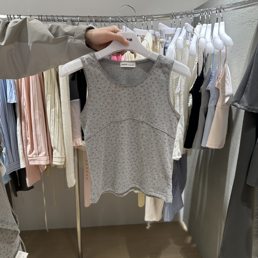 FAVOR-P東大門實拍女裝新款休閑真品25春夏推薦職業吊帶背心FAVOR吊帶/背心圖色2