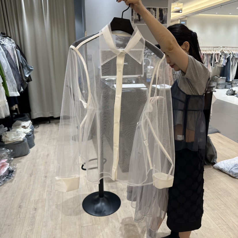SOFTNESS東大門代購女士新款人氣職業休閑25春夏襯衫蕾絲衫Softness/Cosmic襯衫/蕾絲衫