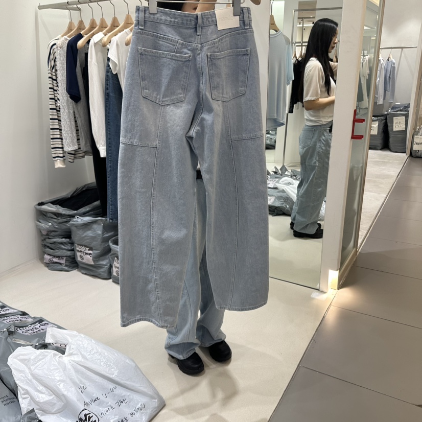 RENDER東大門代購女士新品推薦25春夏真品人氣時尚休閑牛仔褲RENDER牛仔褲