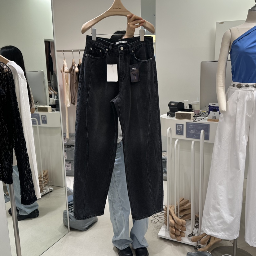 RENDER東大門代購女士新品推薦25春夏真品人氣時尚休閑牛仔褲RENDER牛仔褲圖色2