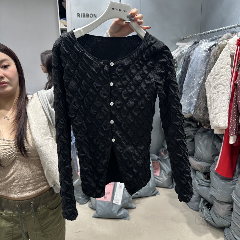 RIBBON東大門實拍女士新款真品熱賣25春夏職業人氣夾克開衫RIBBON夾克圖色2