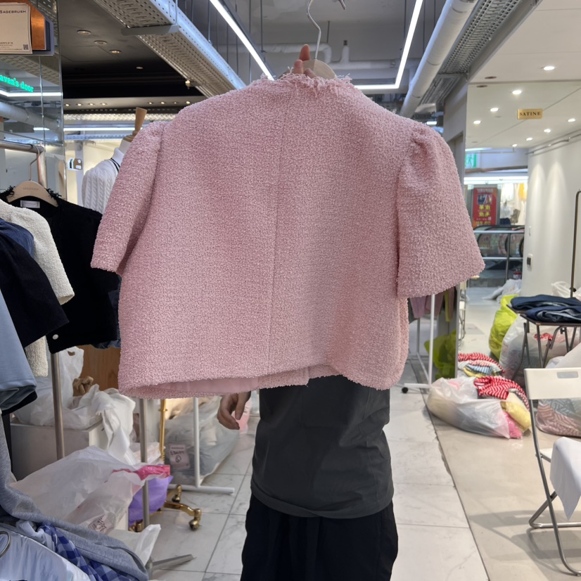 SAGE BRUSH東大門代購女裝新品人氣職業熱賣25春夏夾克粗花呢SAGE BRUSH夾克