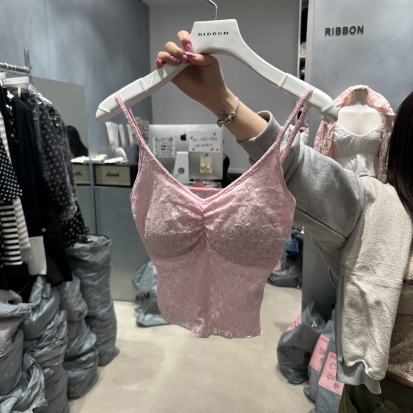 RIBBON東大門代購女裝新款熱賣職業真品時尚25春夏吊帶背心RIBBON吊帶/背心圖色2