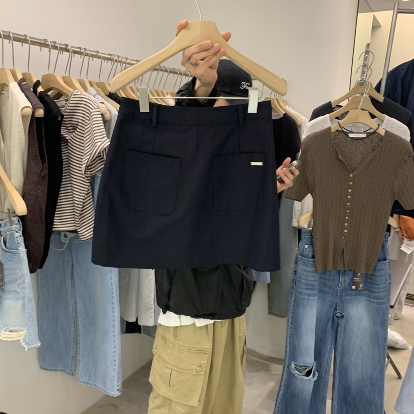 PHILO韓國代購女裝新款人氣職業熱賣休閑時尚推薦真品25春夏短裙PHILO短裙
