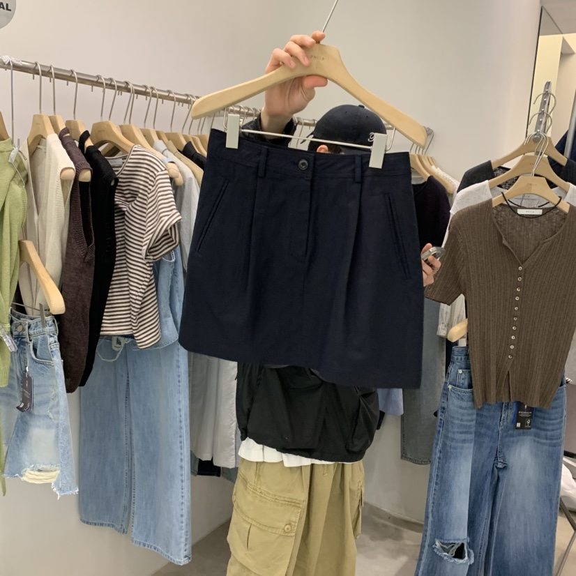 PHILO韓國代購女裝新款人氣職業熱賣休閑時尚推薦真品25春夏短裙PHILO短裙圖色2
