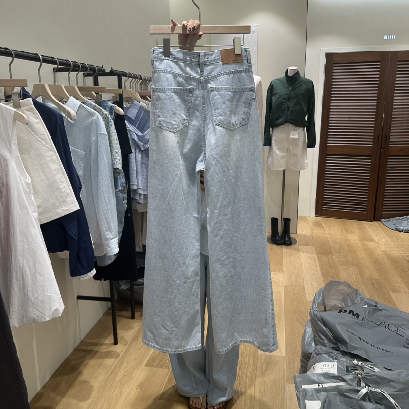 GILLI東大門代購女裝新品休閑時尚職業人氣推薦真品熱賣牛仔褲GILLI牛仔褲
