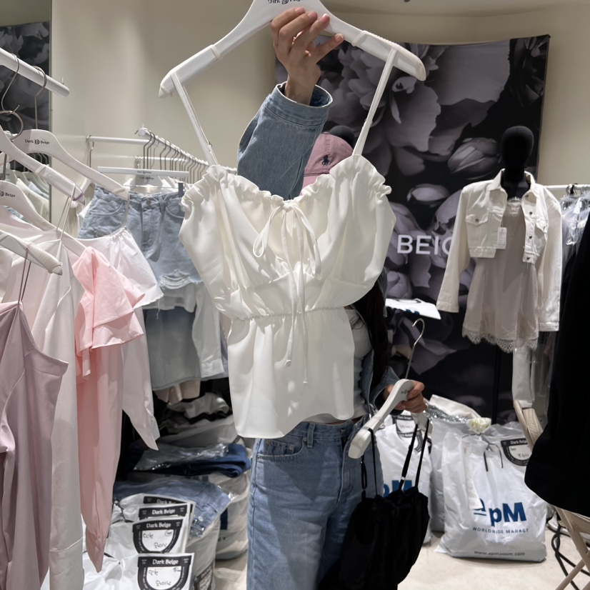 DARKBEIGE東大門代購女士新品真品推薦職業時尚熱賣吊帶背心DARK BEIGE吊帶/背心圖色2